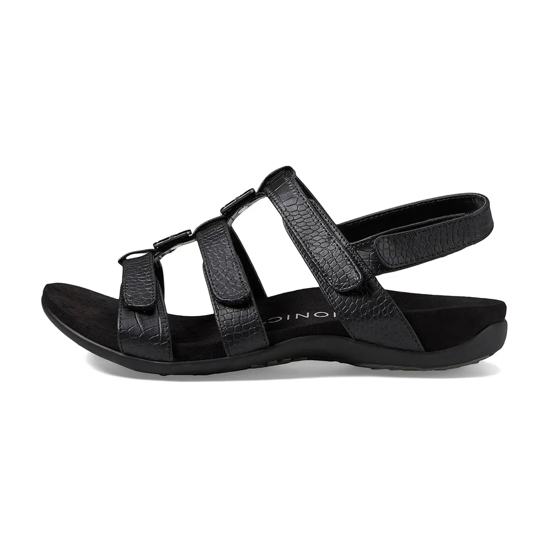 Vionic Women's Amber strappy Black Sandals