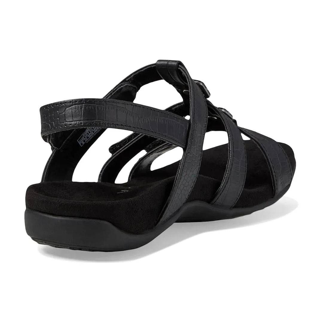 Vionic Women's Amber strappy Black Sandals