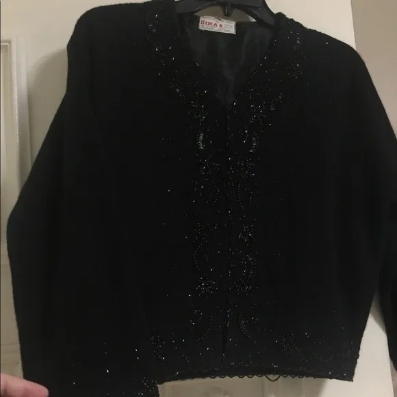 VTG Super Soft Hand-Placed/Sewn Beaded Sweater
