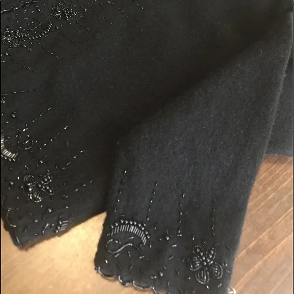 VTG Super Soft Hand-Placed/Sewn Beaded Sweater
