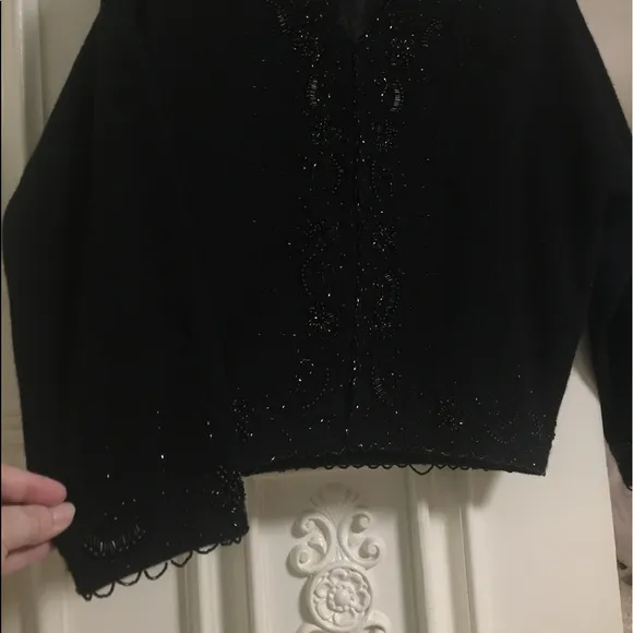 VTG Super Soft Hand-Placed/Sewn Beaded Sweater