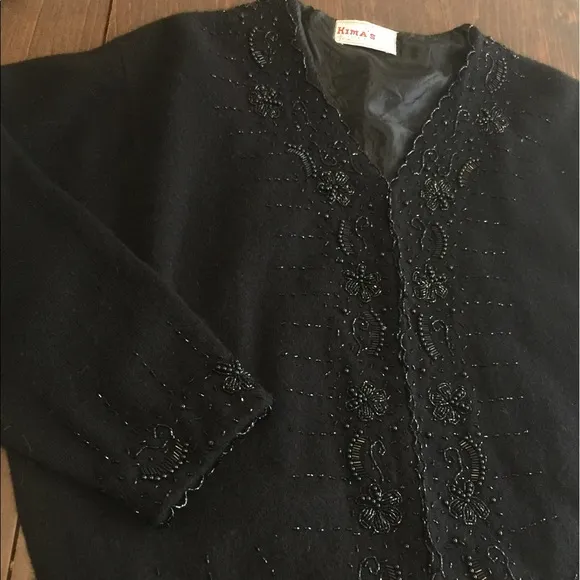 VTG Super Soft Hand-Placed/Sewn Beaded Sweater