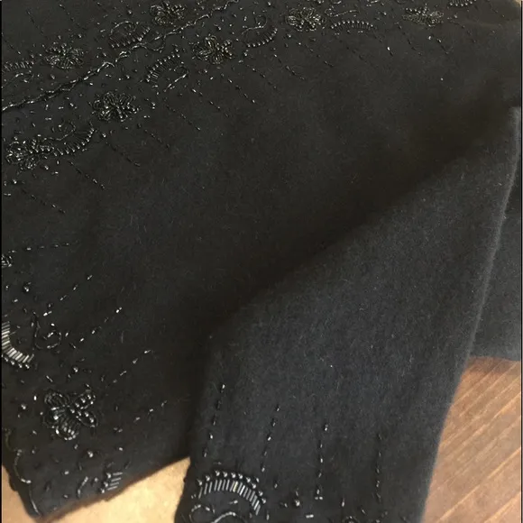VTG Super Soft Hand-Placed/Sewn Beaded Sweater