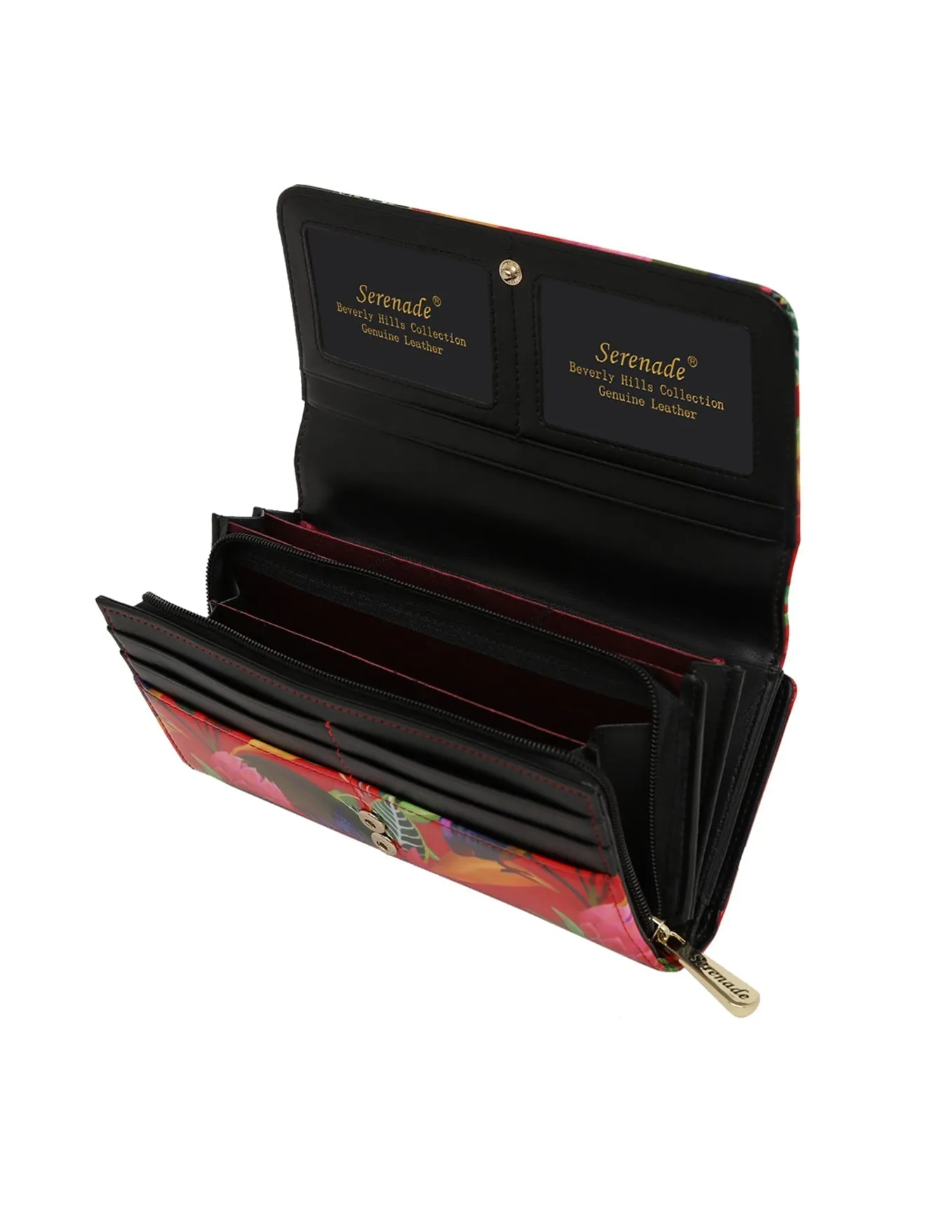 WILDFLOWER LGE RFID PATENT LEATHER WALLET- WSN2401-SALE