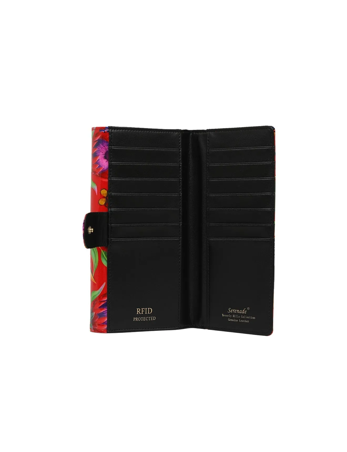 WILDFLOWER LGE RFID PATENT LEATHER WALLET- WSN2401-SALE