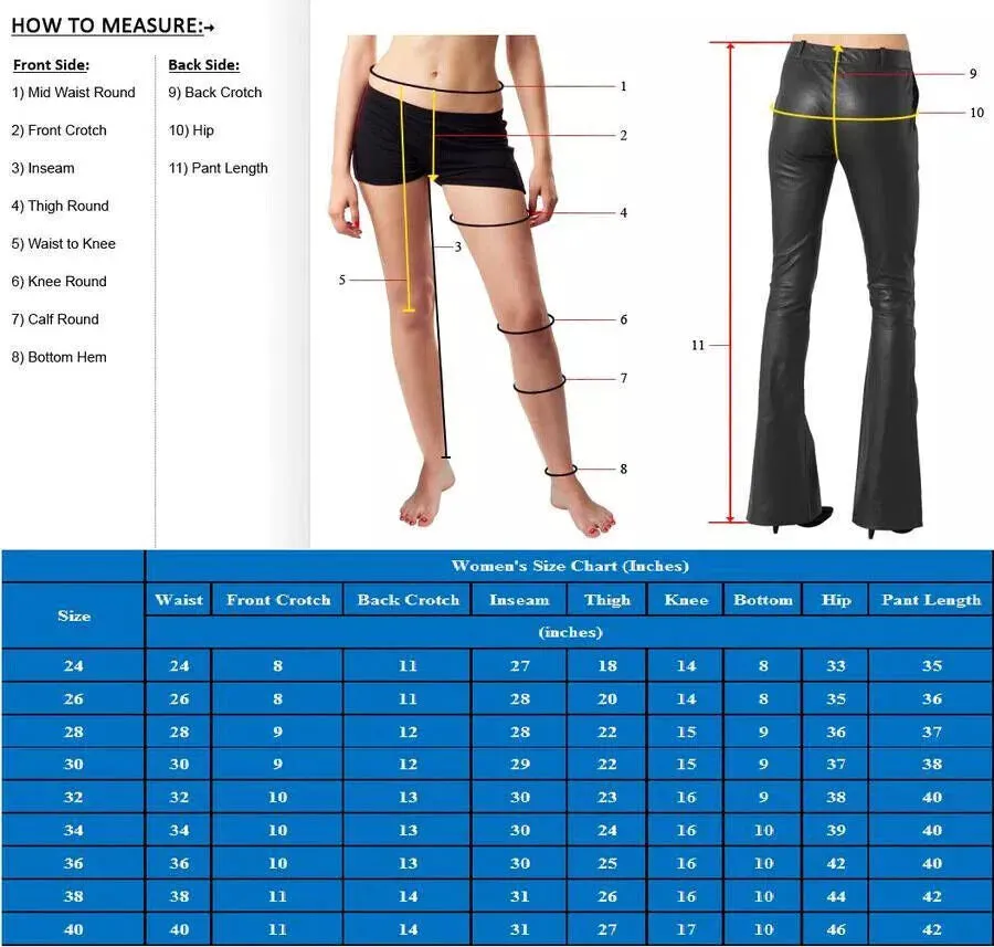 Womens Stylish Leather Pant Handcrafted from Sheepskin Leather