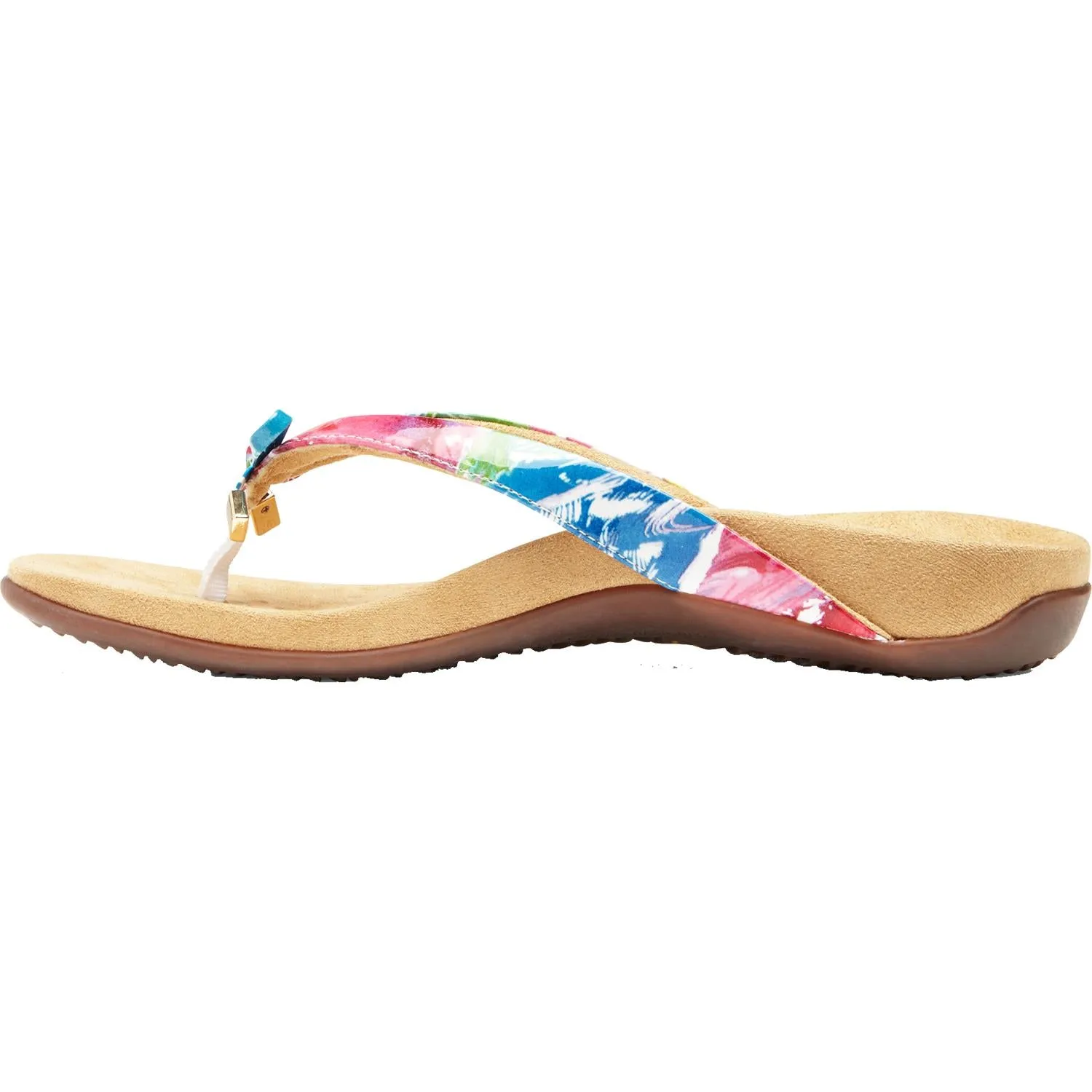 Women's Vionic Bella II White Floral Patent