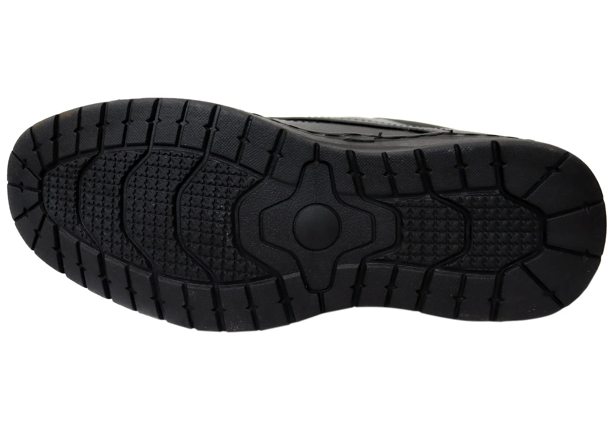 Woodlands Mens Luai Black Comfortable Lace Up Shoes