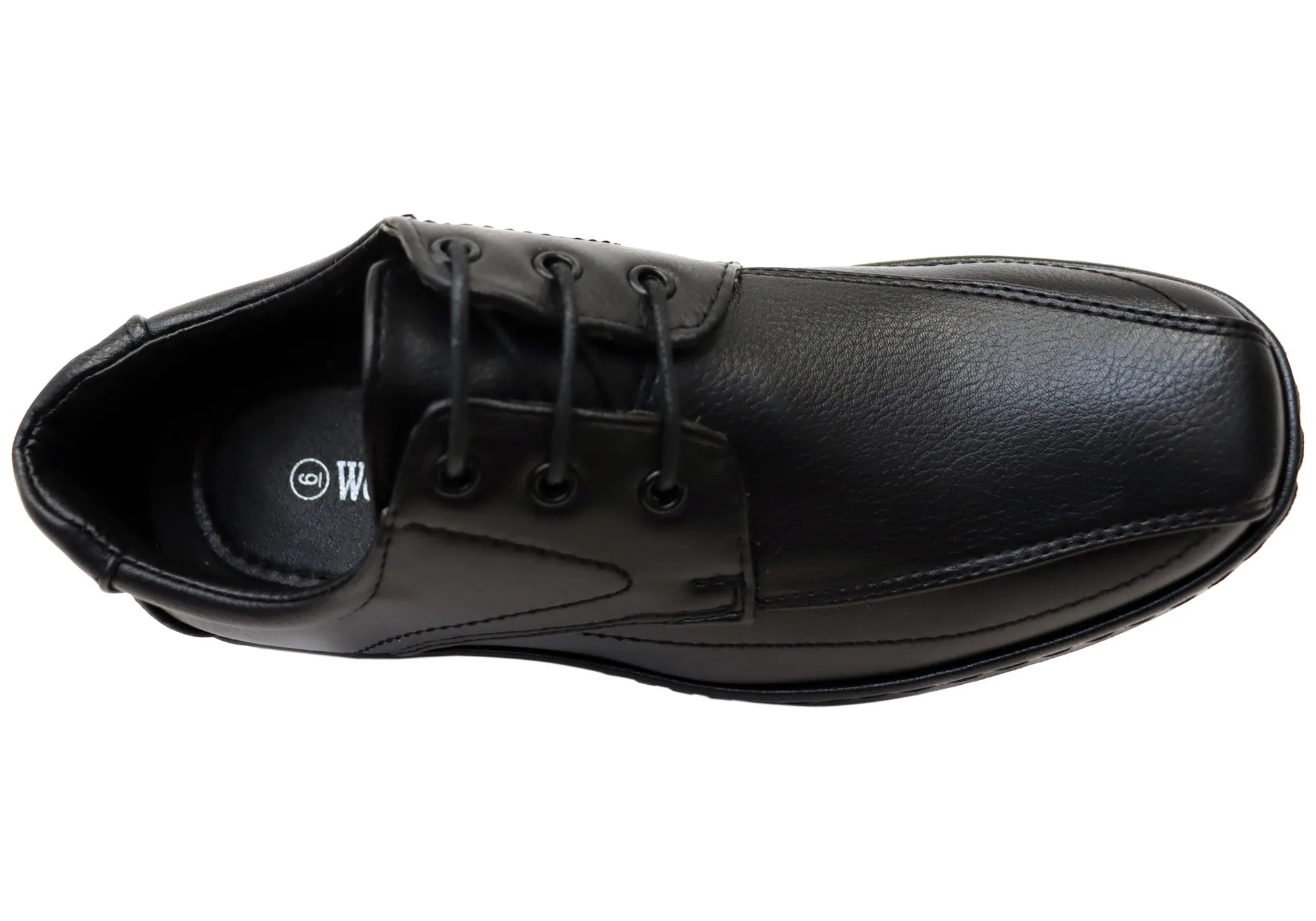 Woodlands Mens Luai Black Comfortable Lace Up Shoes