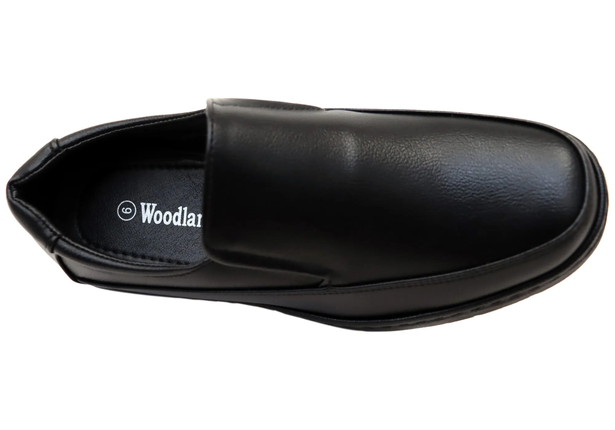 Woodlands Mens Shortall Black Comfortable Slip On Shoes