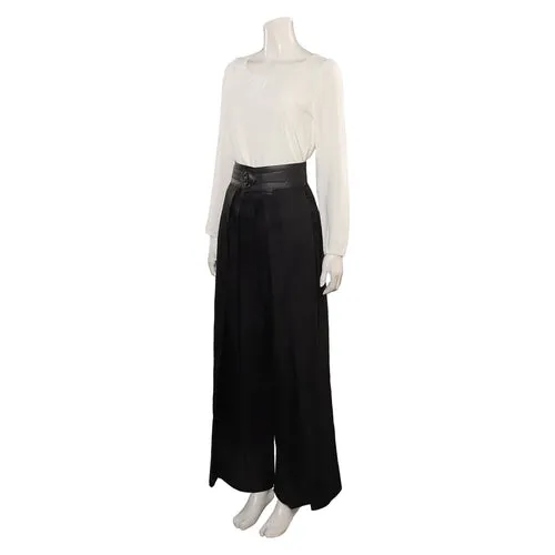 Yennefer White Black Long Sleeve Cosplay Costume