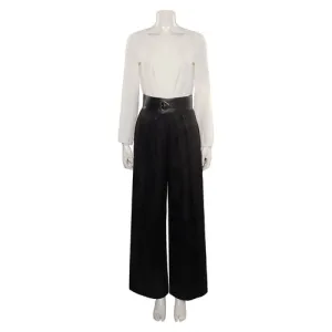 Yennefer White Black Long Sleeve Cosplay Costume