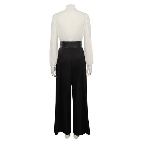 Yennefer White Black Long Sleeve Cosplay Costume