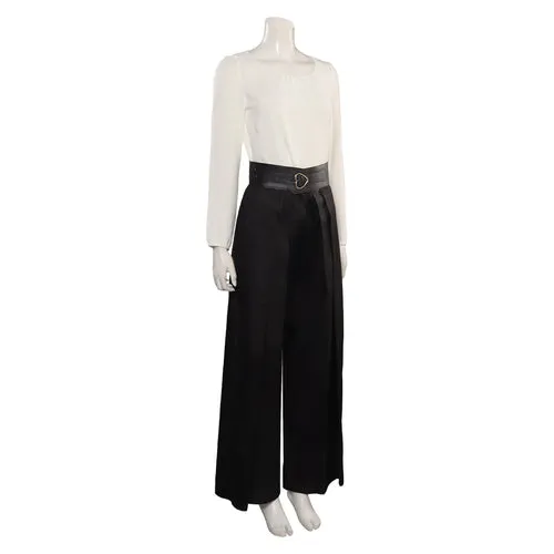 Yennefer White Black Long Sleeve Cosplay Costume