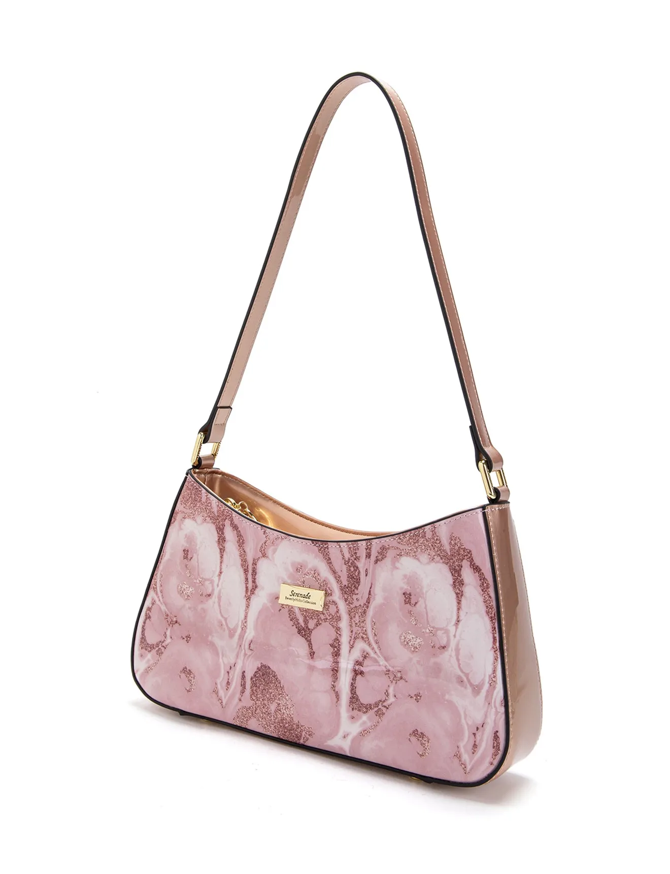 ZAHIRA PATENT LEATHER BAG WITH RFID- SF17-0822
