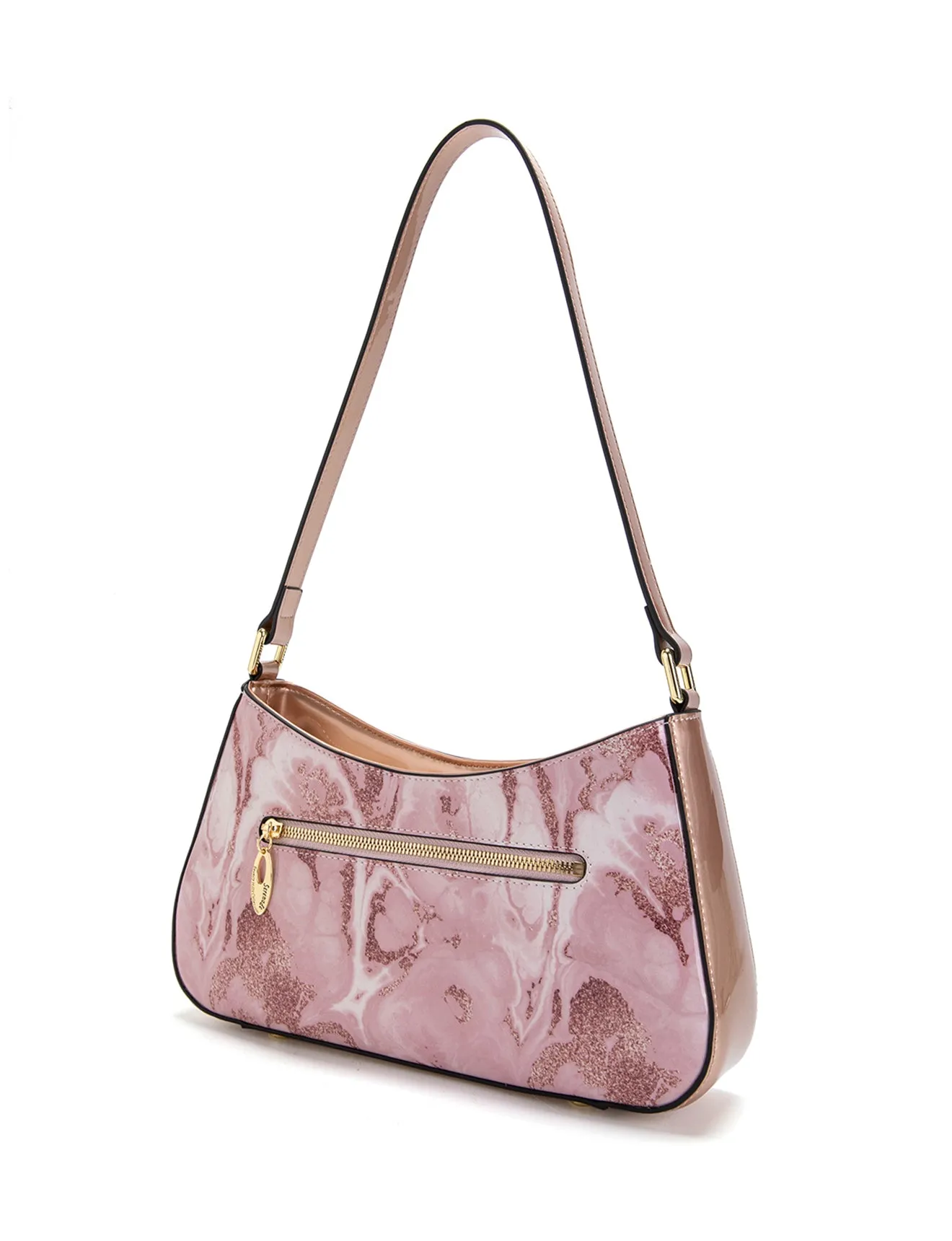ZAHIRA PATENT LEATHER BAG WITH RFID- SF17-0822